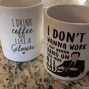 Two 12 Oz ceramic mugs